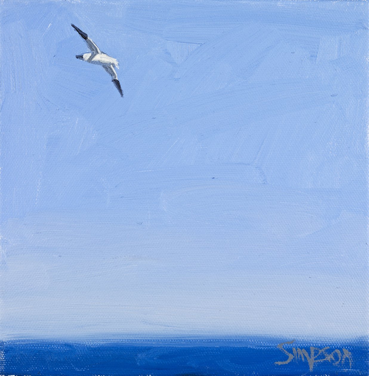 扬子鳄，2010 年（布面油画） 作者 查尔斯·辛普森