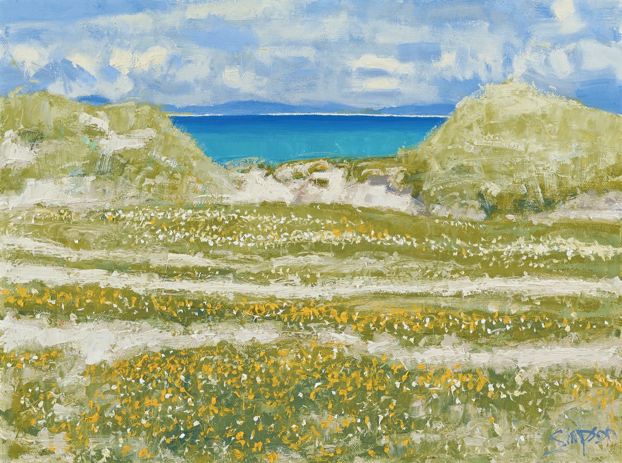 哈里斯一瞥，2014 年（布面油画） 作者 查尔斯·辛普森