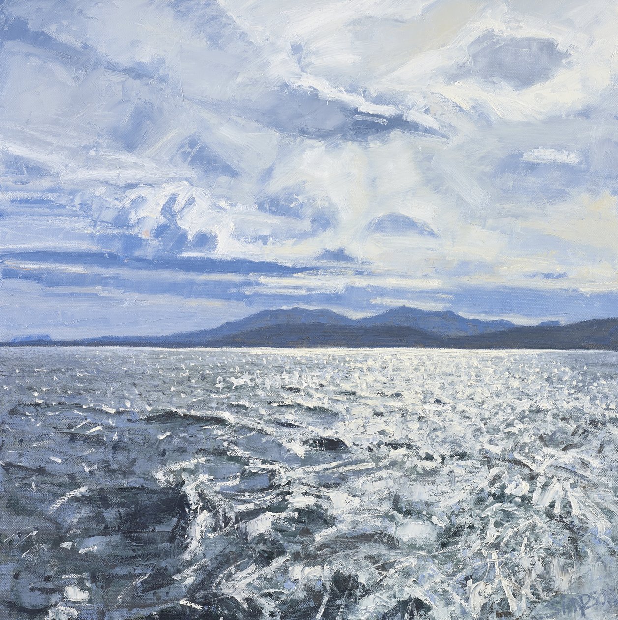 离开巴拉》，2013 年（布面油画） 作者 查尔斯·辛普森