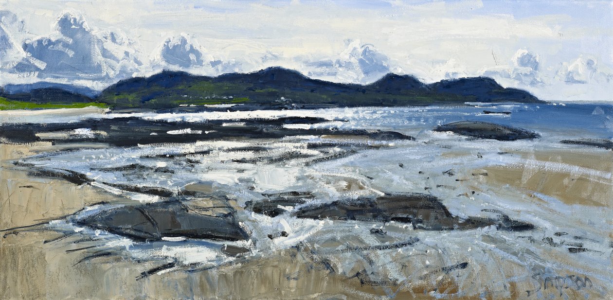 退潮，波图艾尔克，2010 年（布面油画） 作者 查尔斯·辛普森