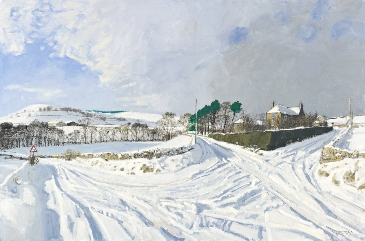 纽霍尔，2011 年（布面油画） 作者 查尔斯·辛普森