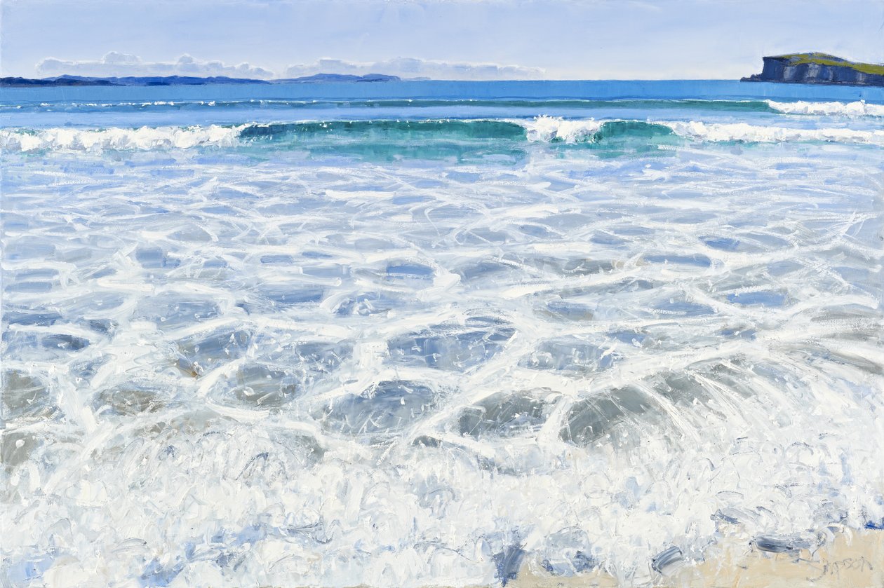 Oldshoremore Sea，2010 年（布面油画） 作者 查尔斯·辛普森