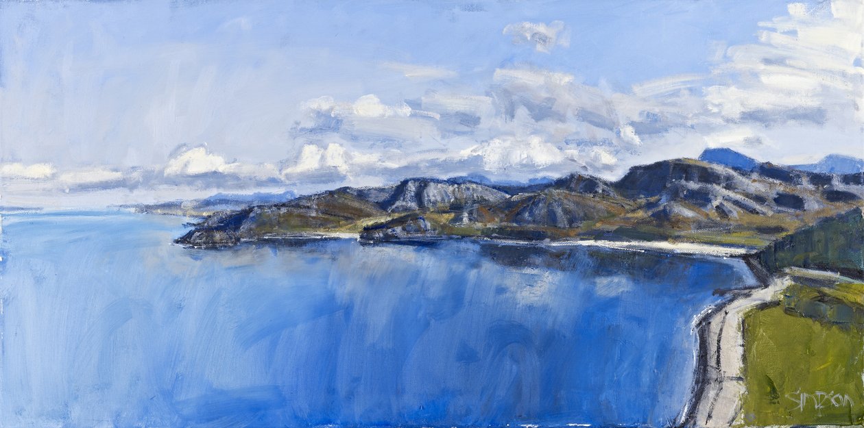 海洋倒影，格鲁纳，2011 年（布面油画） 作者 查尔斯·辛普森