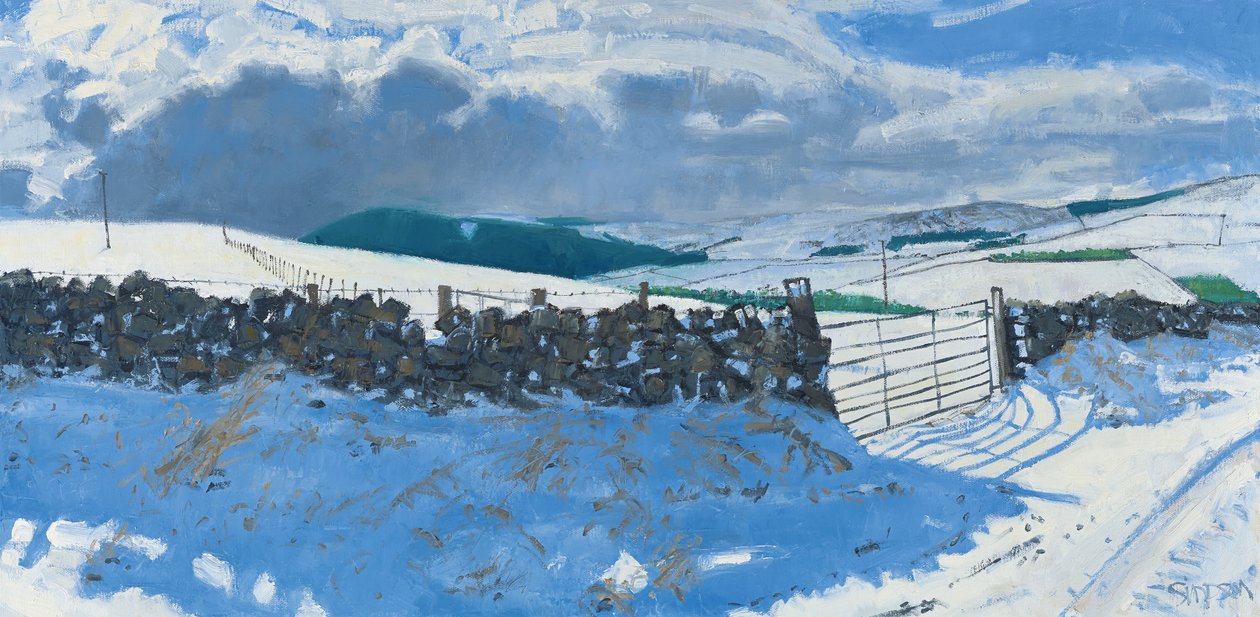 雪景，三月初，2014 年（布面油画） 作者 查尔斯·辛普森