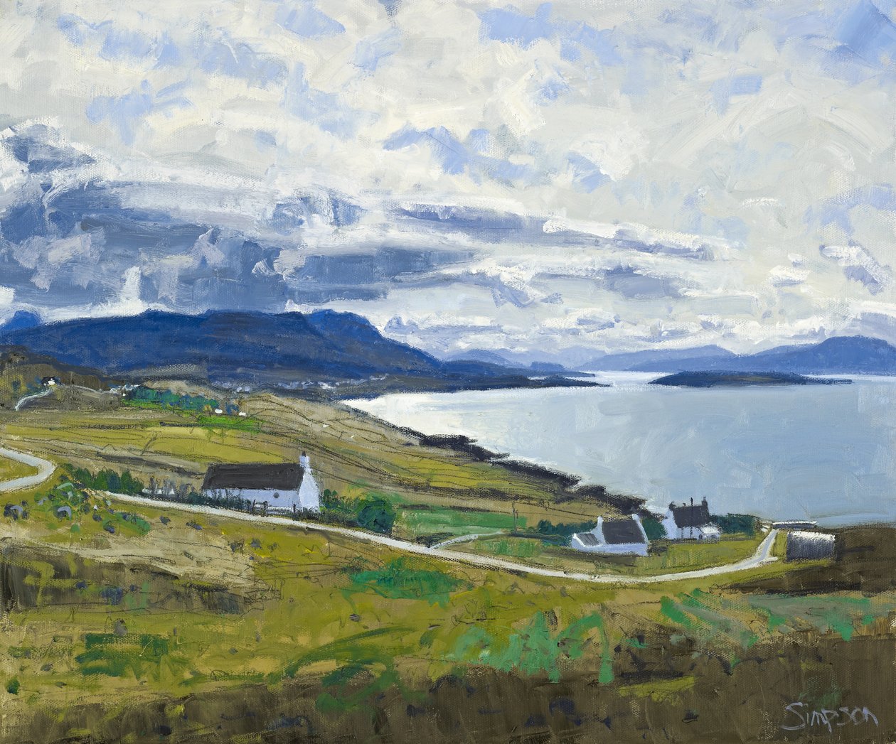 Towards Ben Mor Coigach，2011 年（布面油画） 作者 查尔斯·辛普森