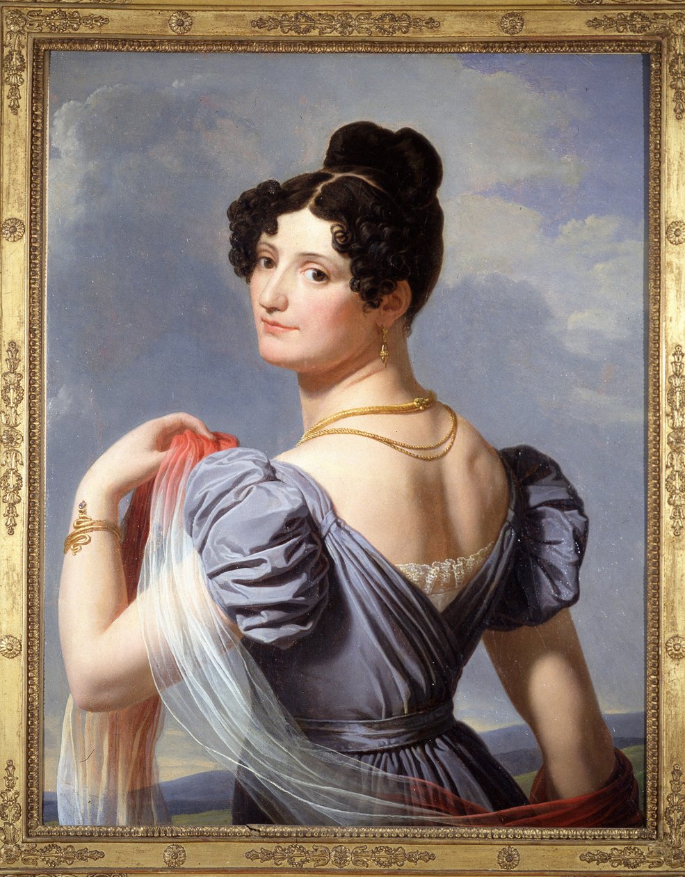 安妮-布泰的肖像，被称为玛斯小姐（1779 - 1847），法国演员。夏尔-泰维宁的画作，首次在1900年的世界博览会上展出。 作者 查尔斯·戴维宁