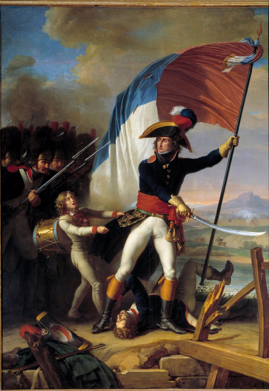 11 月 15 日，皮埃尔·奥热罗将军 (1757-1816) 率领进攻 Pont d
