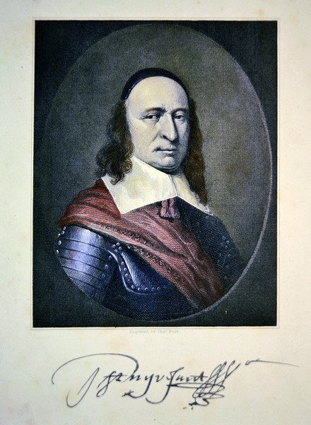 Peter Stuyvesant（彩色雕刻）。 作者 查尔斯·托马斯·伯特