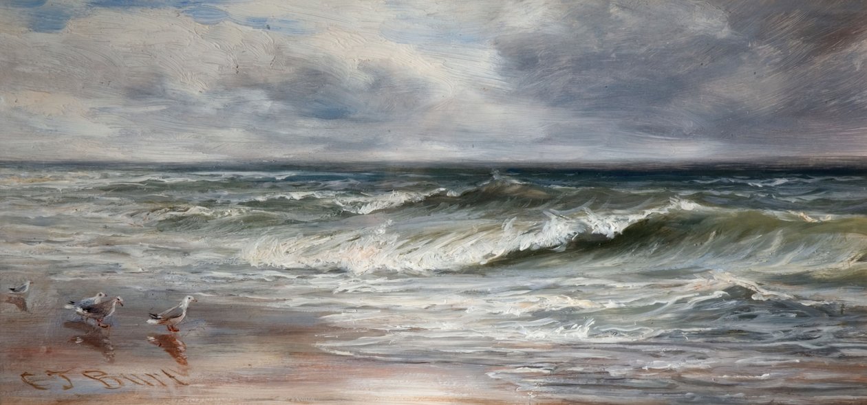 海浪，1880年。 作者 查尔斯·托马斯·伯特