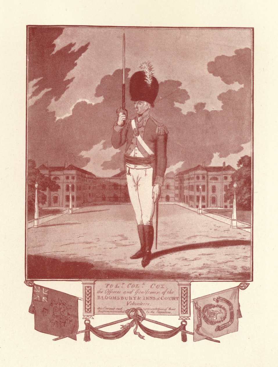 Bloomsbury＆Inns of Court Volunteers的军官和先生们，1780-1820年，1909年。 作者 查尔斯·汤姆金斯