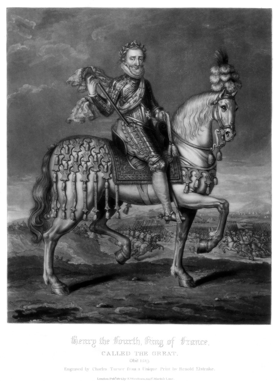 法国国王亨利四世（Henry IV），1816年。 作者 查尔斯·特纳
