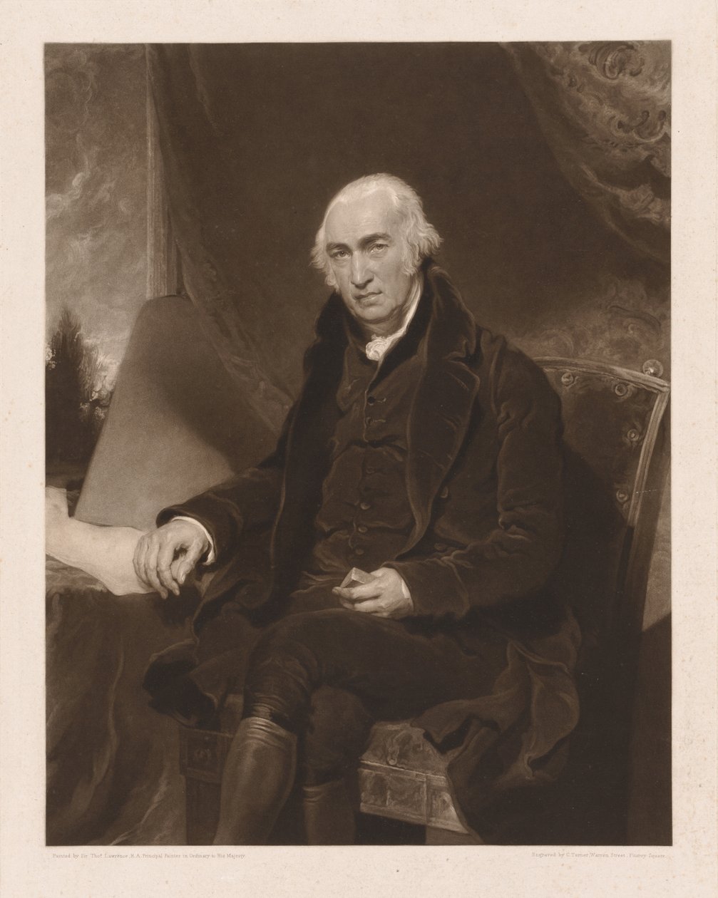 詹姆斯·瓦特（James Watt），1815年。 作者 查尔斯·特纳