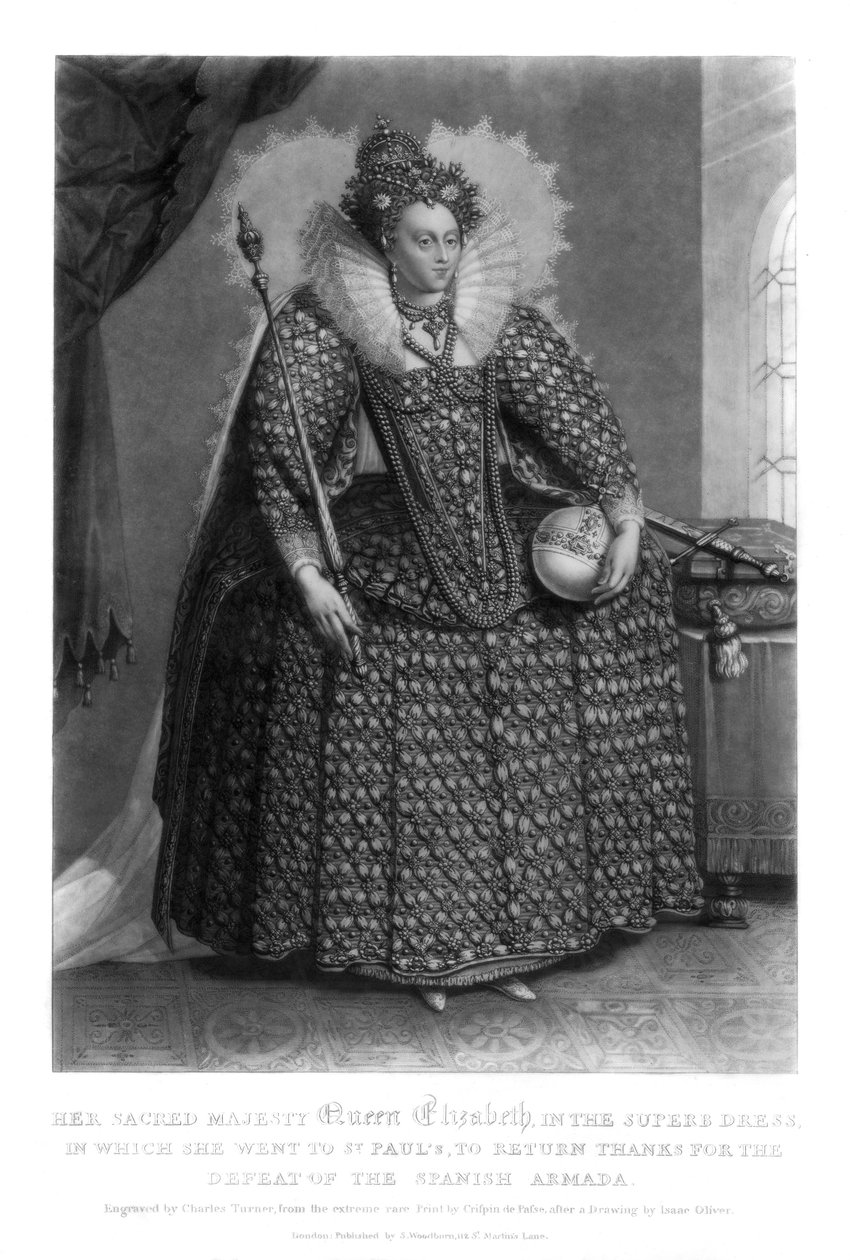 伊丽莎白女王（Queen Elizabeth I），1816年。 作者 查尔斯·特纳