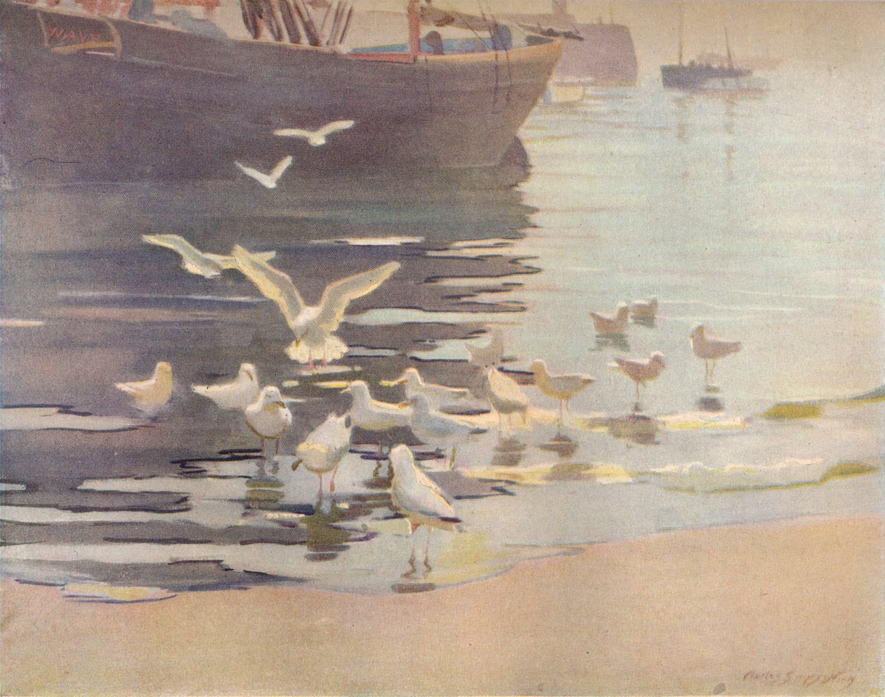 银色的早晨》，约1921年 作者 查尔斯·沃尔特·辛普森