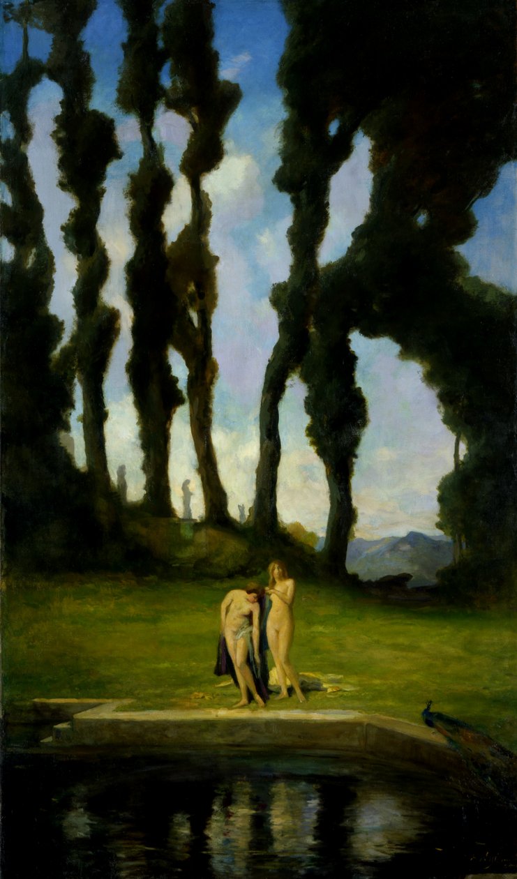 浴后，1910年。 作者 查尔斯·沃尔特·史蒂森