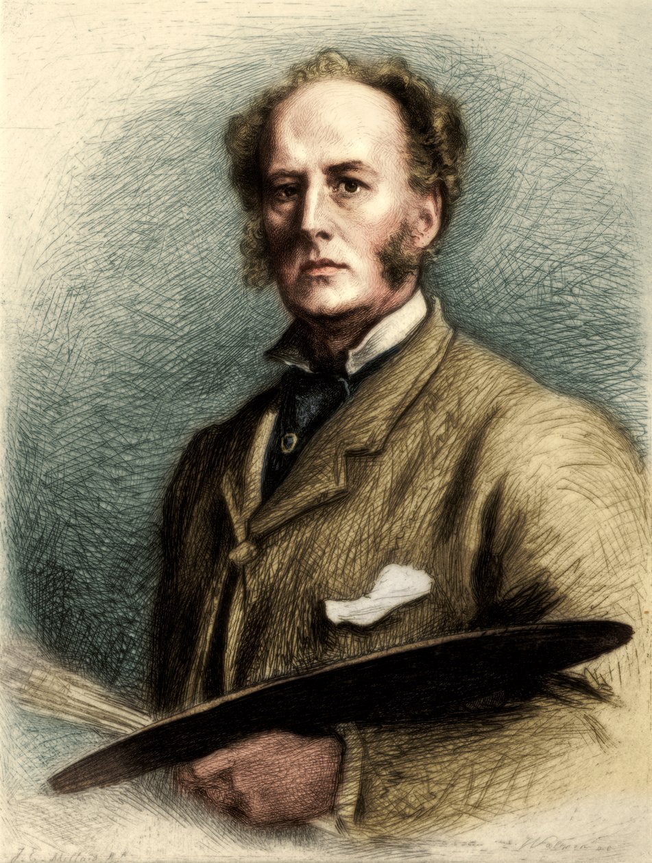 John Everett Millais，英国艺术家，约1880-1882年 作者 查尔斯·沃尔特纳
