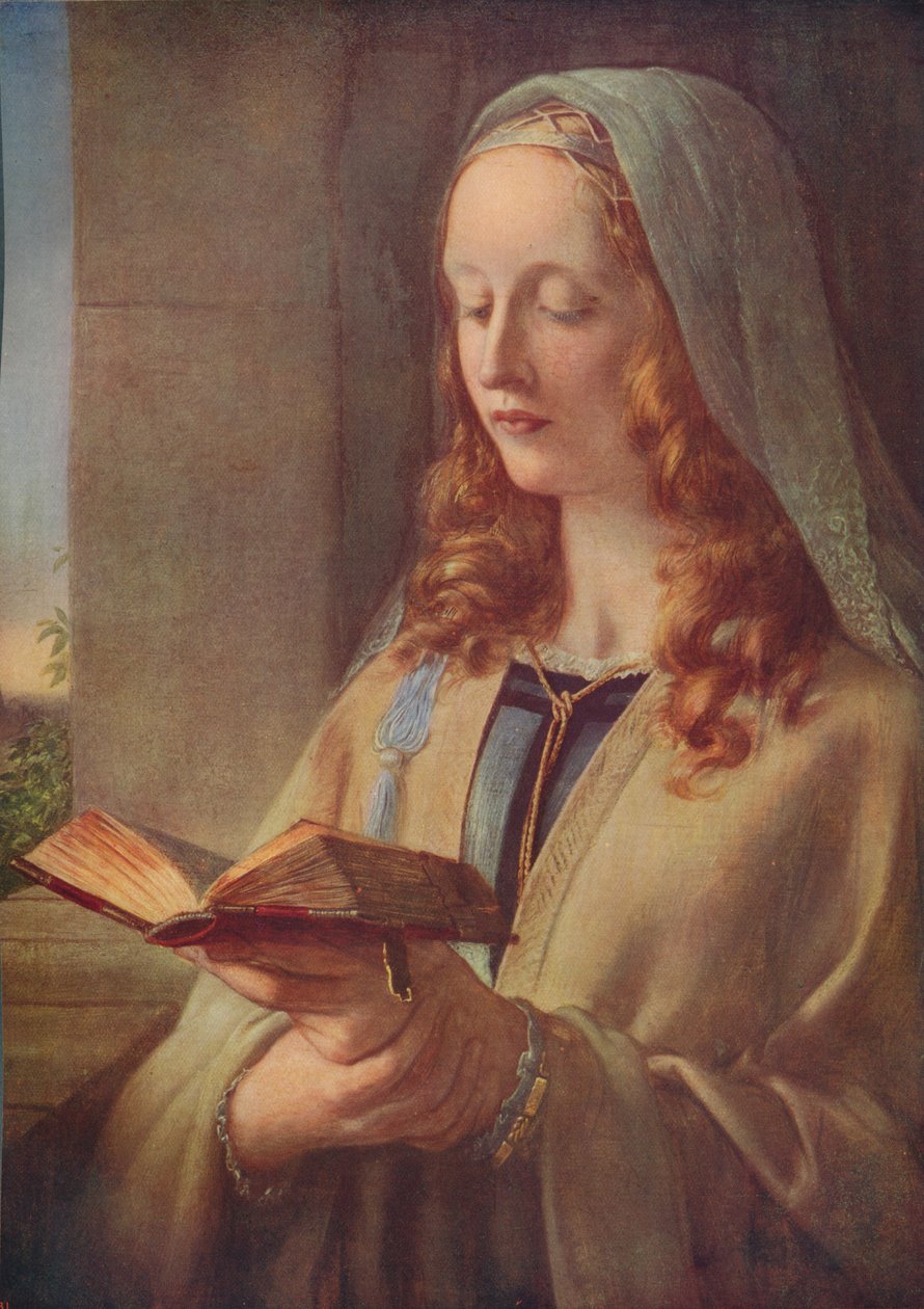 处女冥想，1847，c1915 作者 查尔斯·韦斯特·科普