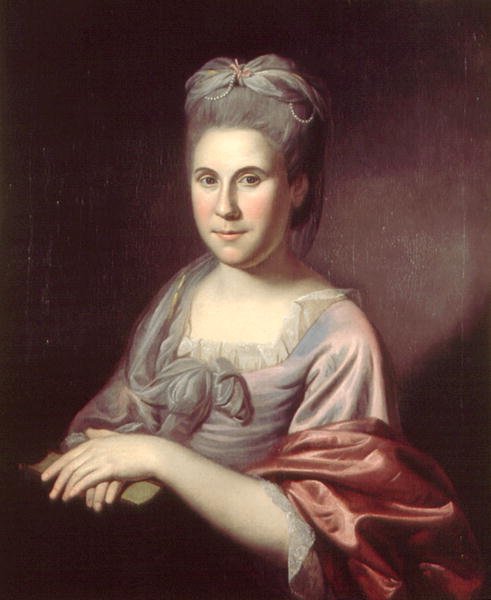 Ann Borden Hopkinson夫人（1746-1827）1775或1778年 作者 查尔斯·威尔森·皮尔