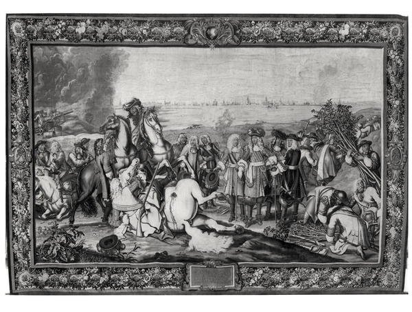 1667年7月，路易十四（1638-1715）在杜埃围城，Gobelins工作室 作者 查尔斯·阿特去勒布朗
