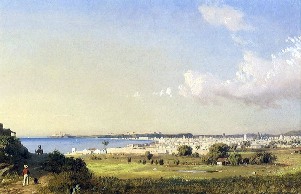哈瓦那湾，古巴。 c.1854-61 作者 查尔斯·德·沃尔夫·布朗内尔