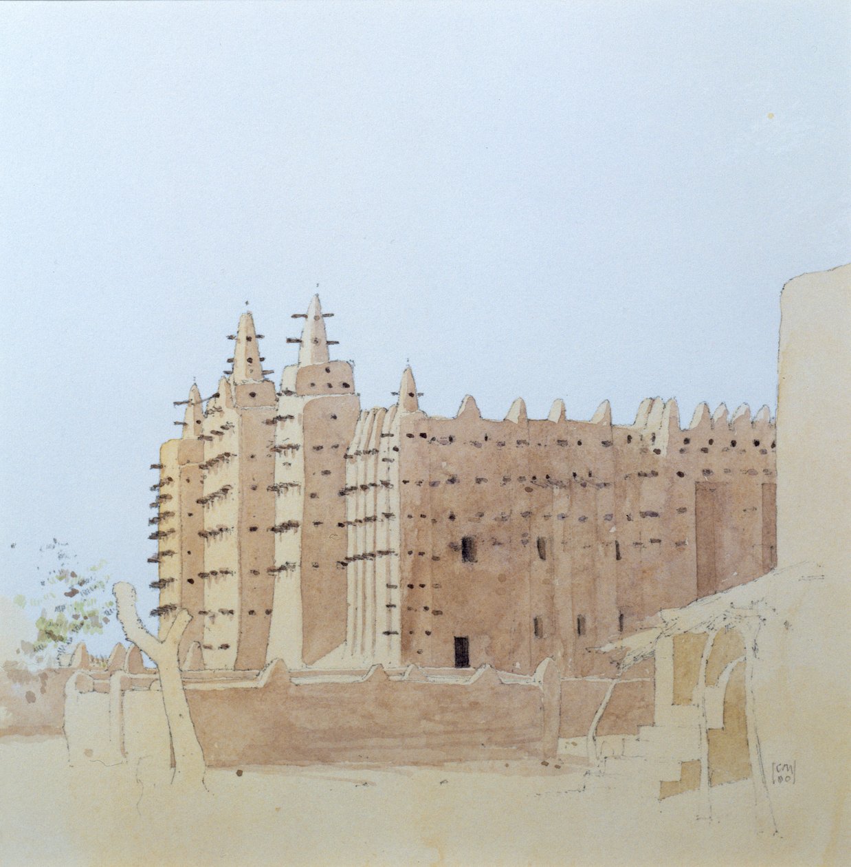 Djenne（Mali）Grande Mosquee，2000年2月 作者 查理米勒