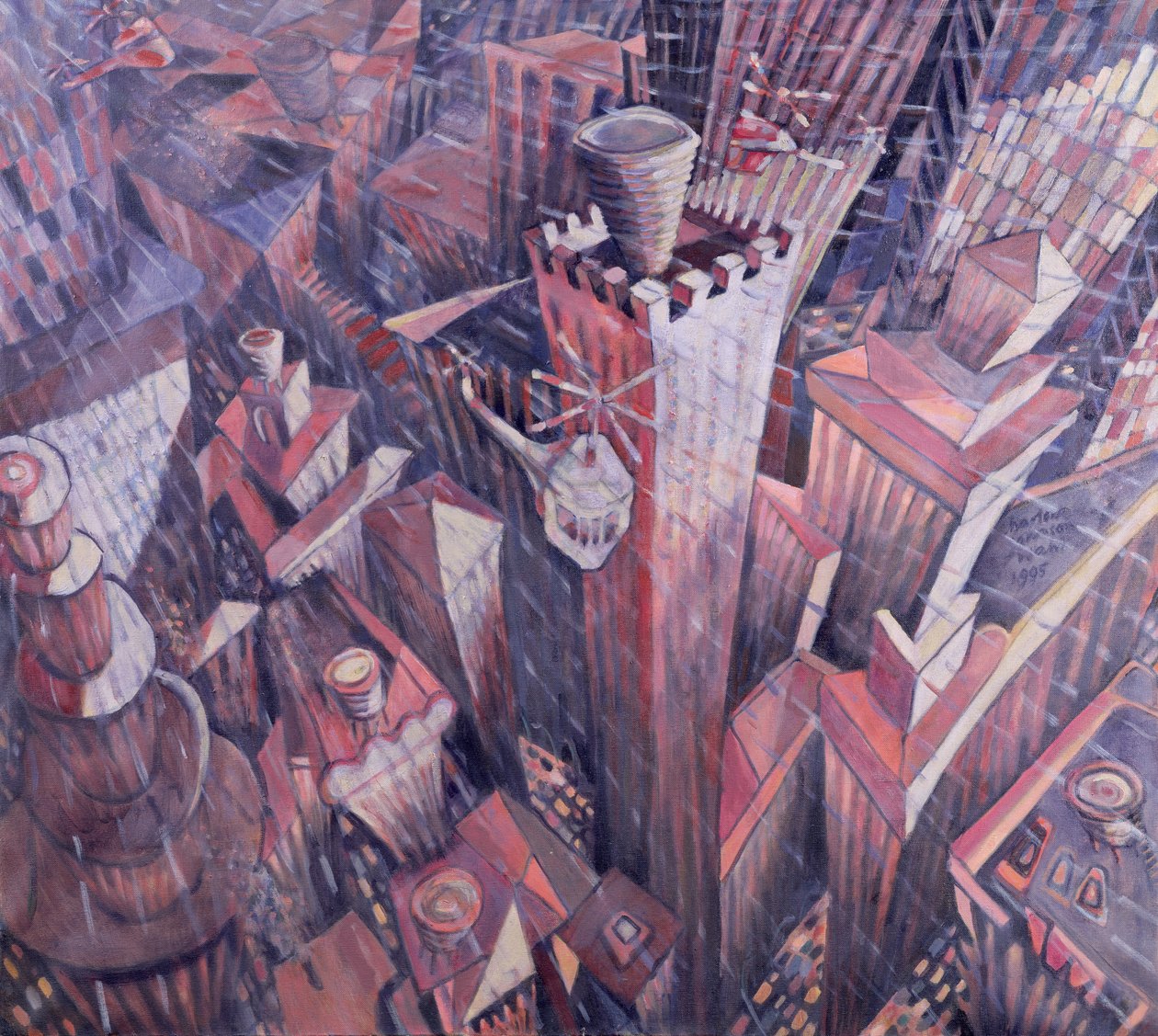 曼哈顿市中心Hailstorm，1995 作者 夏洛特·约翰逊大选