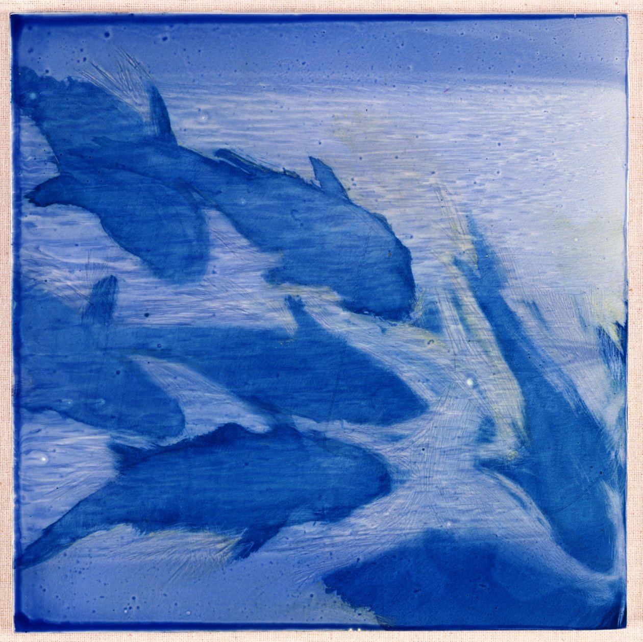 Damsels I，2000（石油上的gesso） 作者 夏洛特·约翰斯通