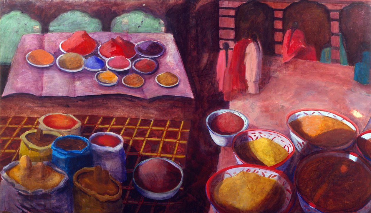 印度红，2004年 作者 夏洛特·摩尔