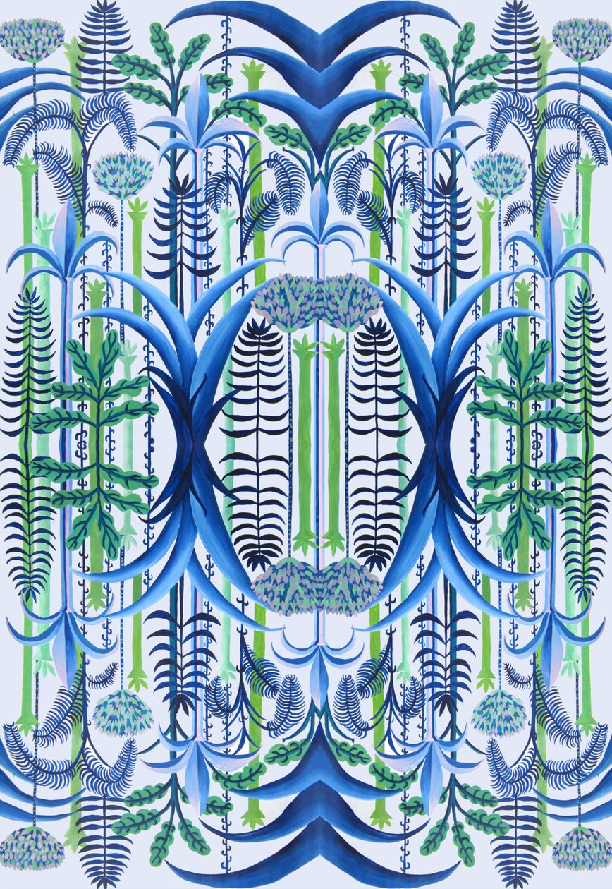 壁纸，2016（纸上丙烯酸）。 作者 夏洛特奥尔