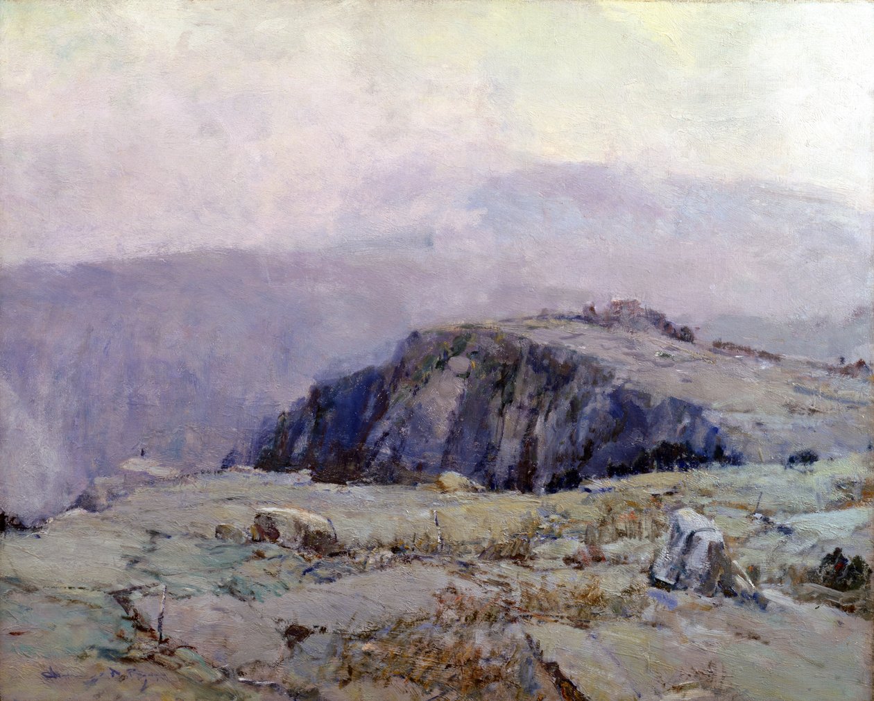 岩石风景（布面油画） 作者 昌西·福斯特·莱德