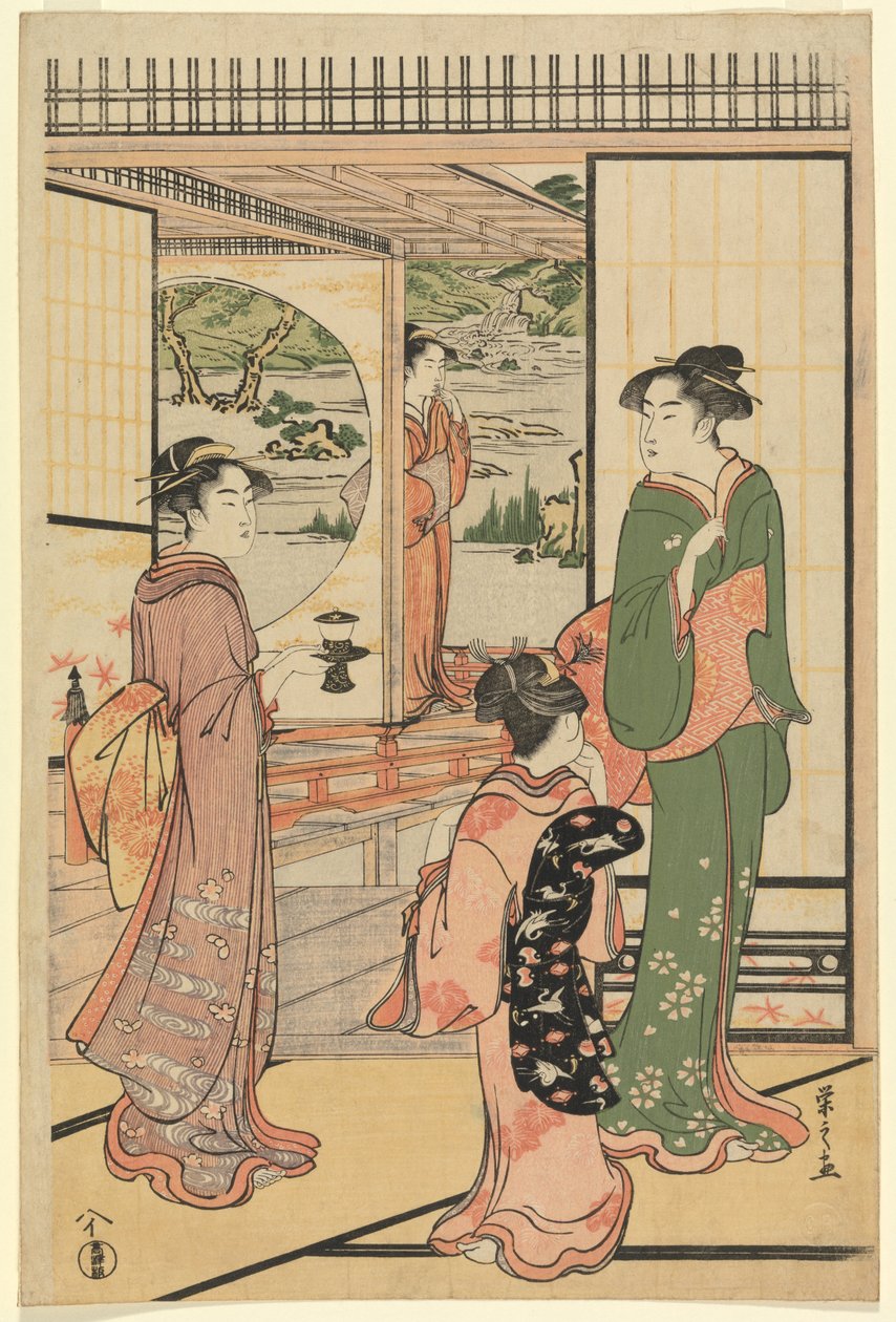 屋敷的美女》（CBL J 2494） 作者 Chobunsai eisi