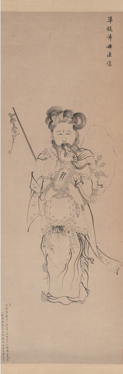 观音菩萨的佛母造型，日期为1620年。 作者 陈洪寿
