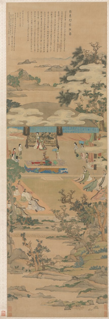 宣文夫人在周礼上授课，1638年。 作者 陈洪寿