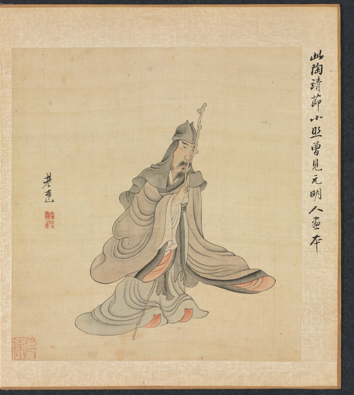古代大师的画作：陶渊明画像 作者 陈洪寿