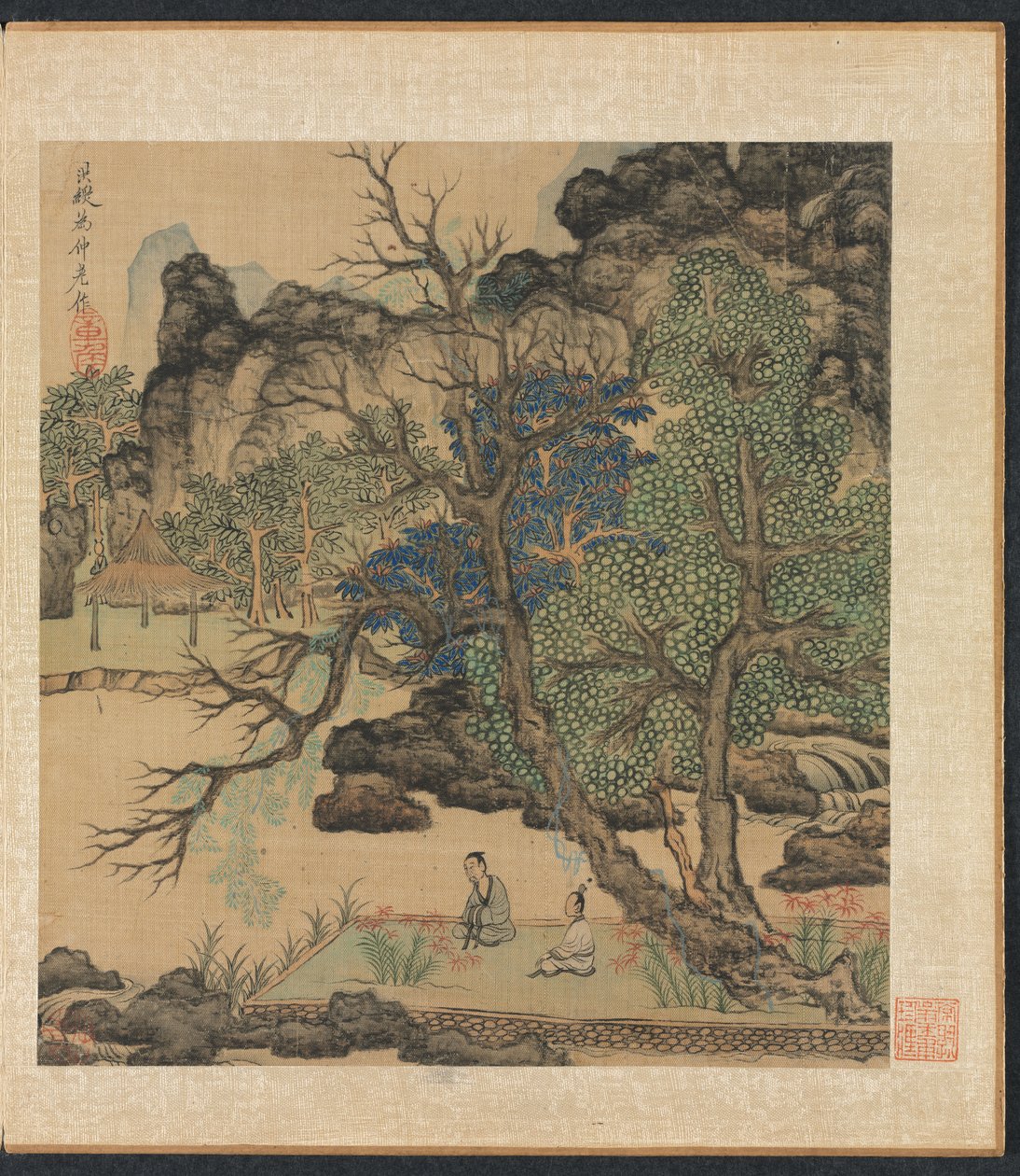 古代大师之后的绘画：花园里的学者，1598-1652年。 作者 陈洪寿
