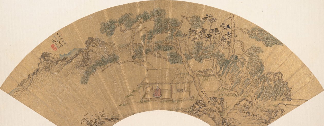 有人物的风景，1635年。 作者 陈继春