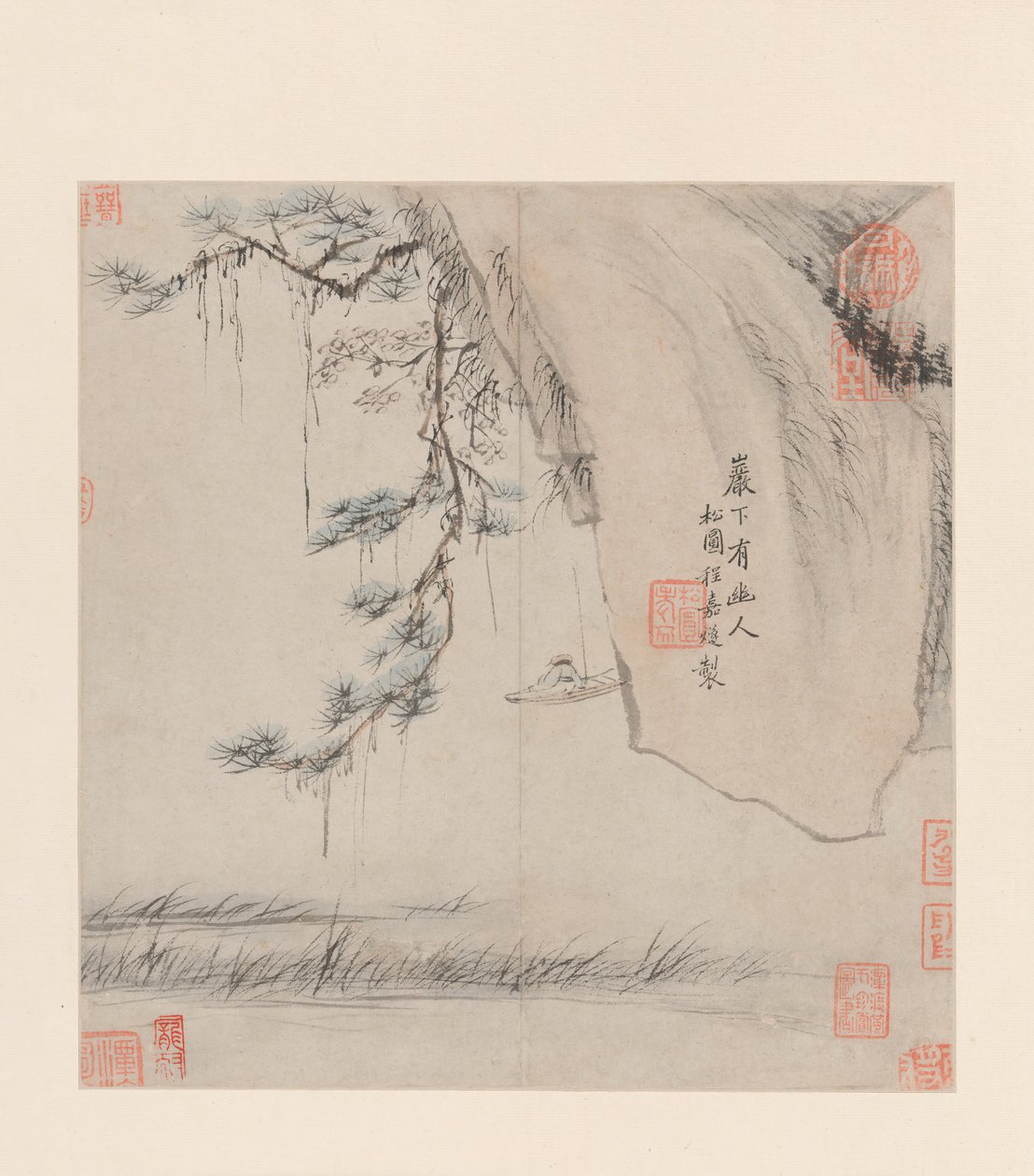 两种景观。 作者 程嘉穗