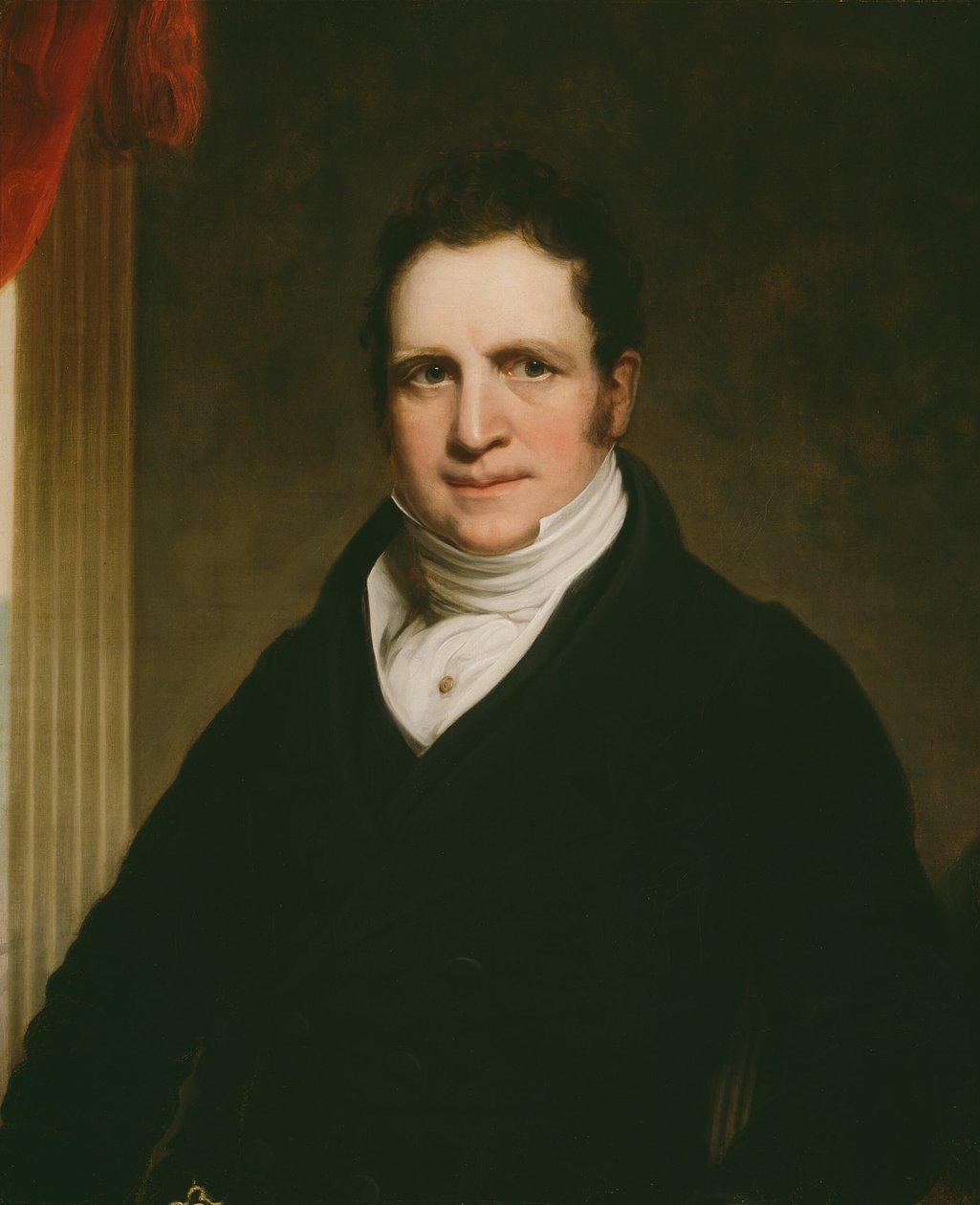 Thomas Abthorpe Cooper 1776-1849，约1822年。 作者 切斯特·哈丁（Chester Harding）