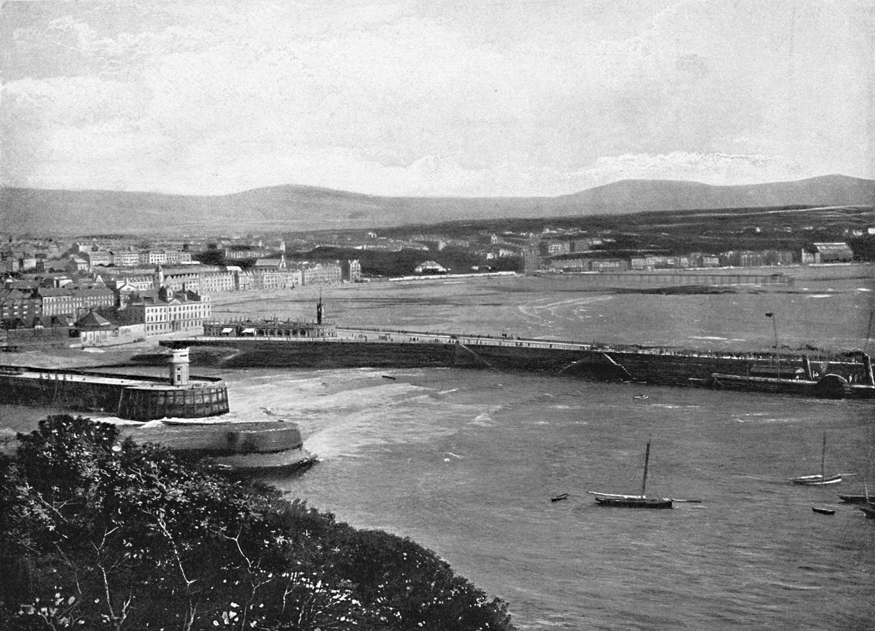 马恩岛道格拉斯，大约1896年 作者 切斯特·沃恩
