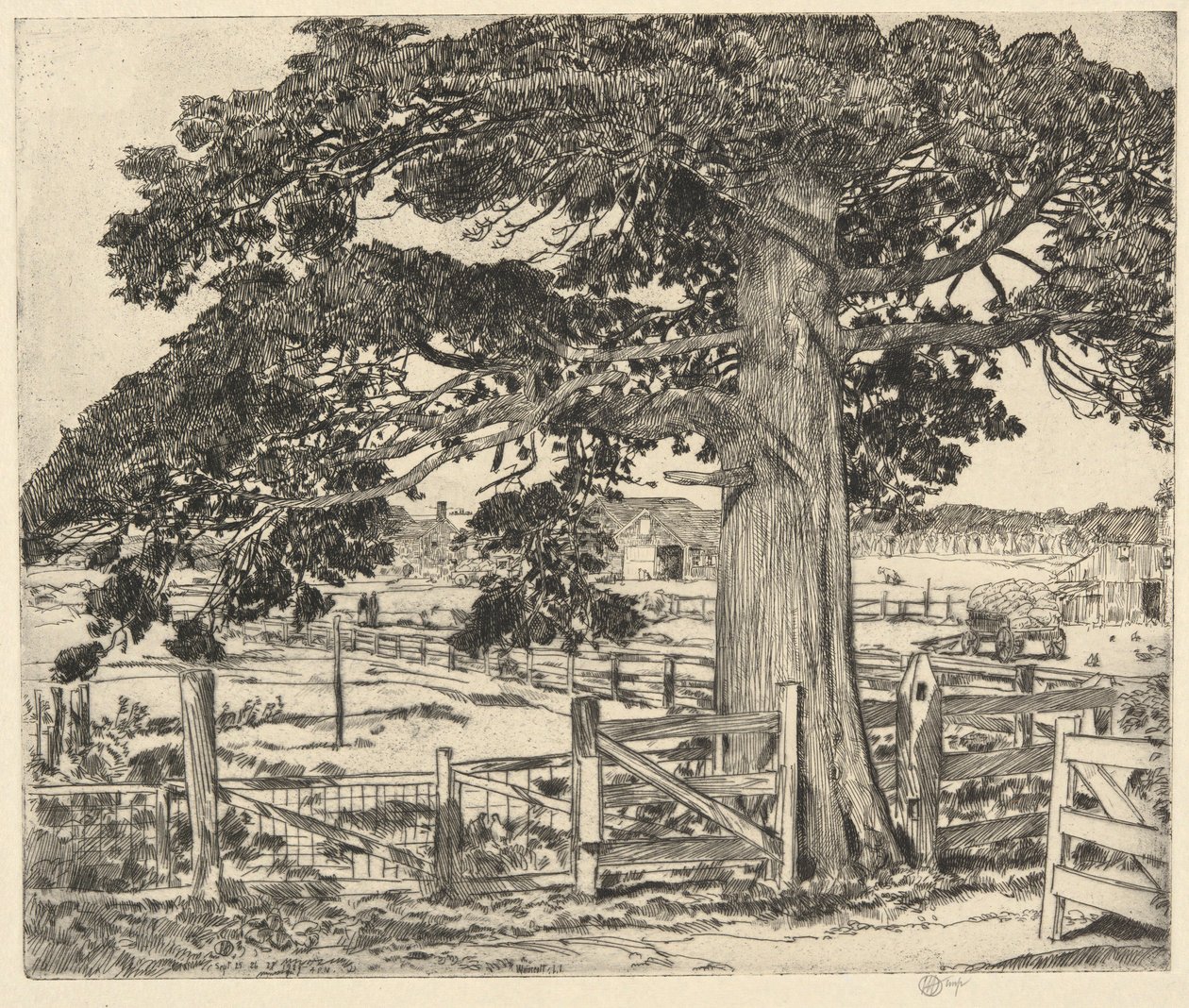 大雪松，温斯科特，L.I.，1929 年 作者 柴尔德哈桑