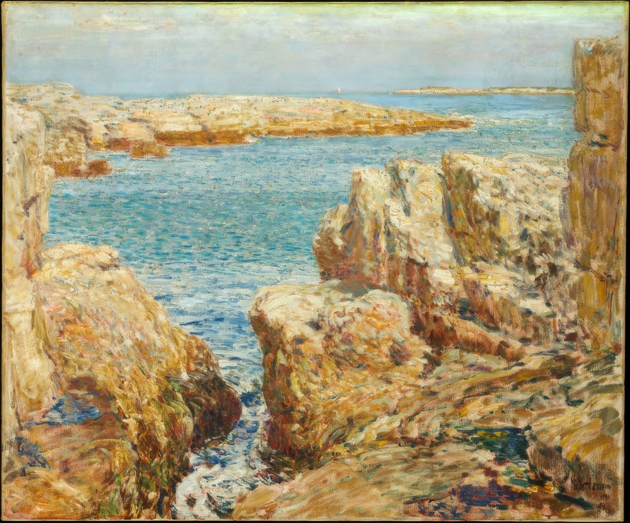 沿海场景，浅滩岛 作者 柴尔德哈桑