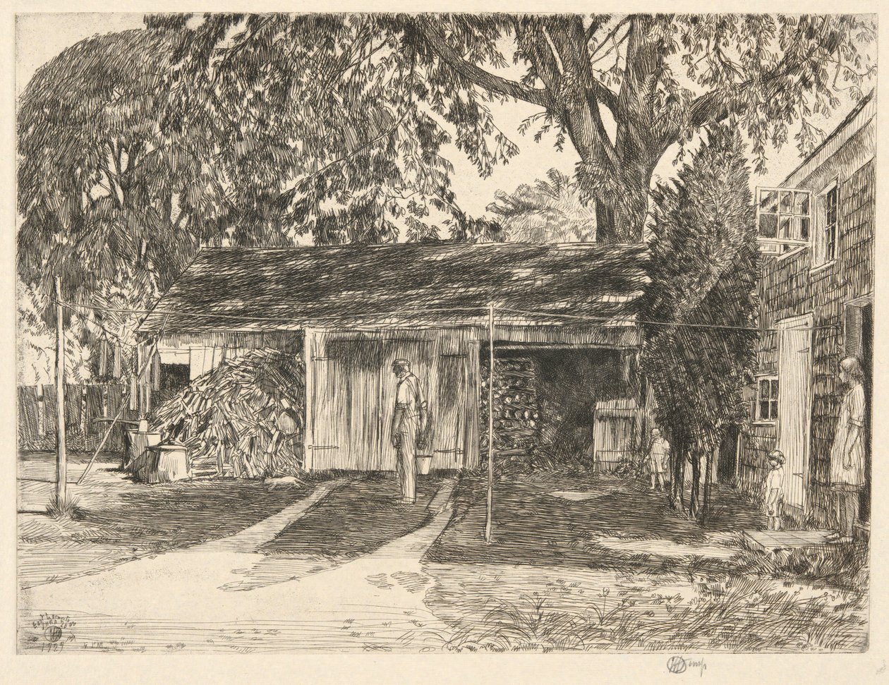 老木屋，伊斯坦普顿，1929 年 作者 柴尔德哈桑