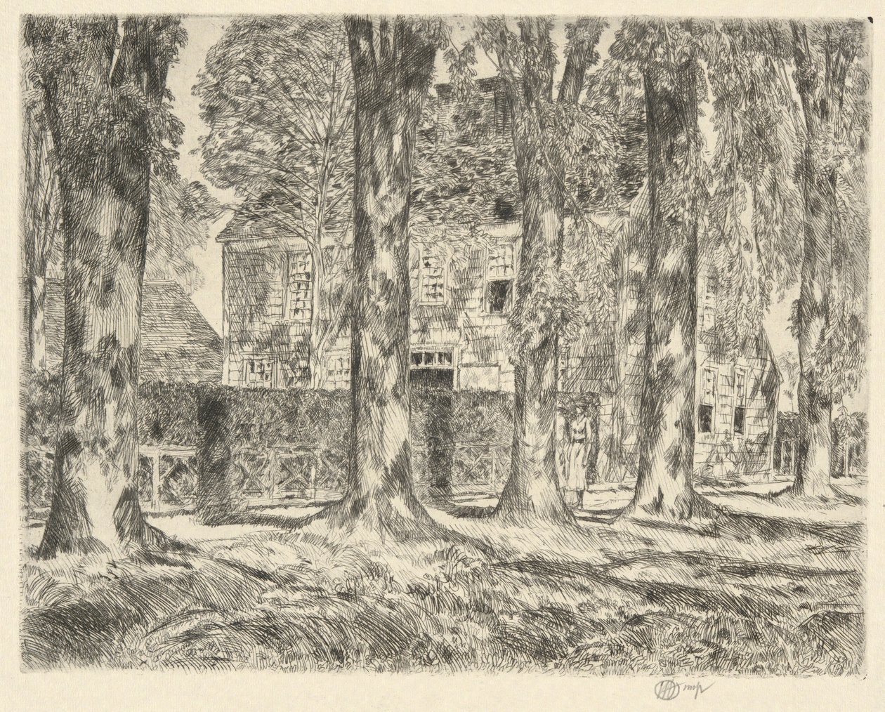 乡村榆树，1923 年 作者 柴尔德哈桑