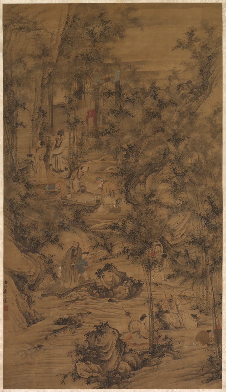 竹林七贤 作者 中国，清朝