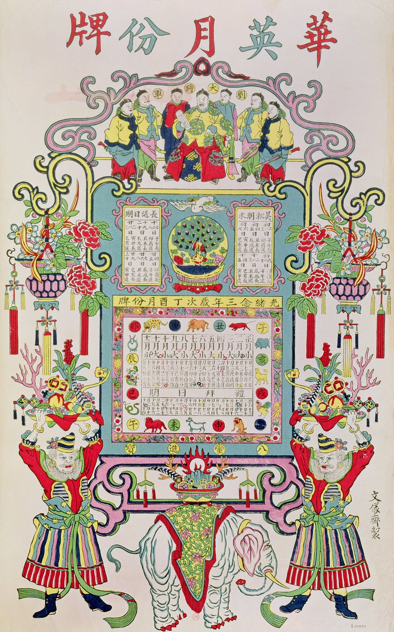 光绪二十三年（1872-1908）1897年的历法 作者 中文学校