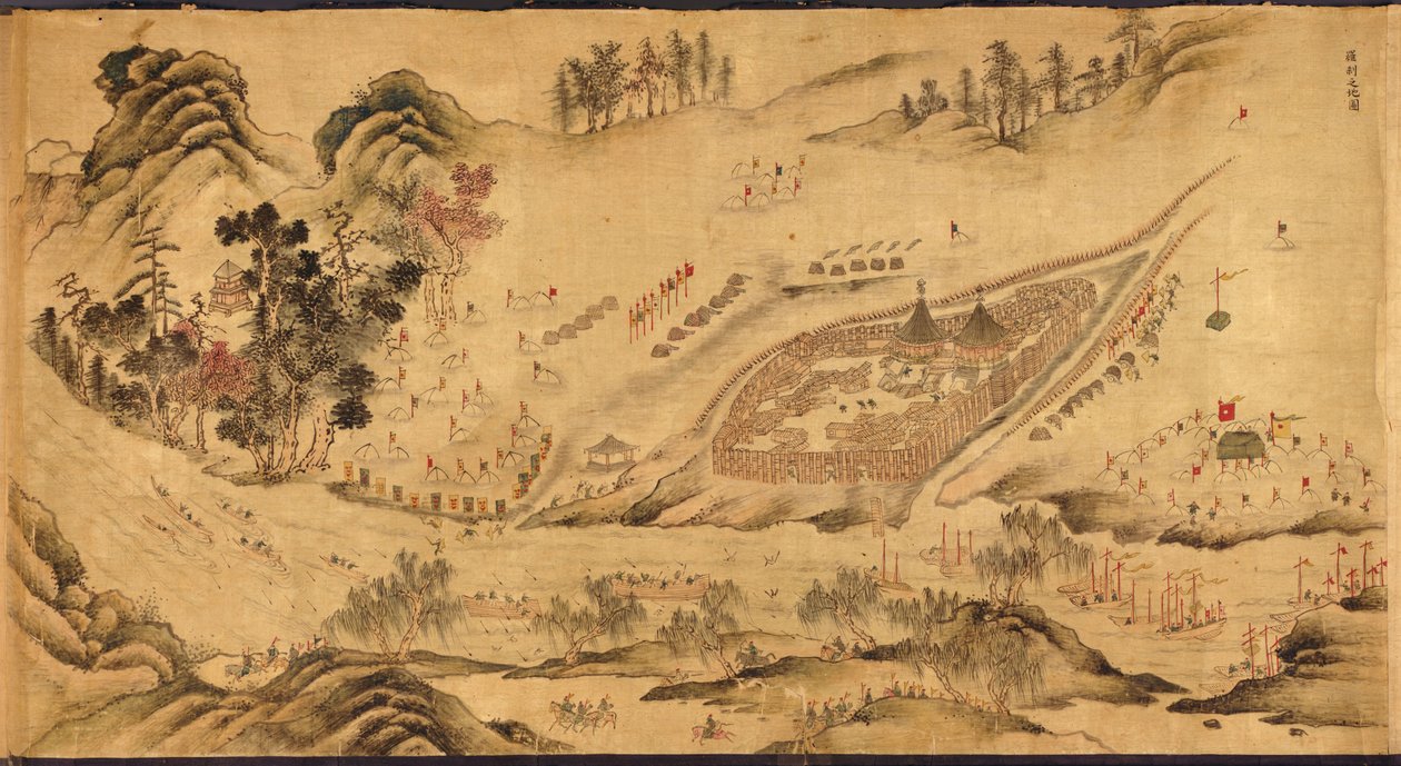 1689-1722年，东西伯利亚的俄罗斯营地地图 作者 中国大师
