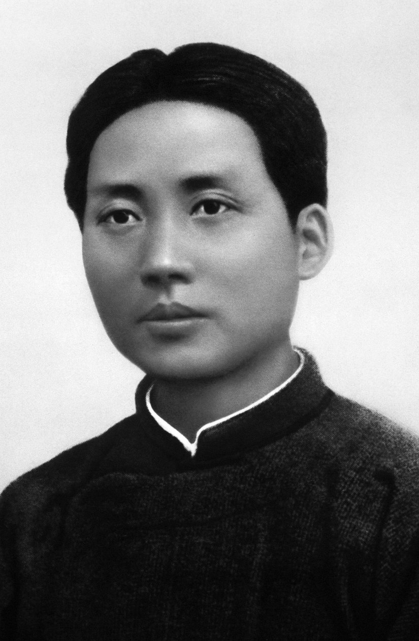 Portrait of Mao Tse-Tung (Mao Ze-Dong or Mao Zedong or Mao Tse Toung or Mao Tso Tong) (1893-1976), a young man, who became Chinese head of state - China, circa 1915 作者 中国摄影师