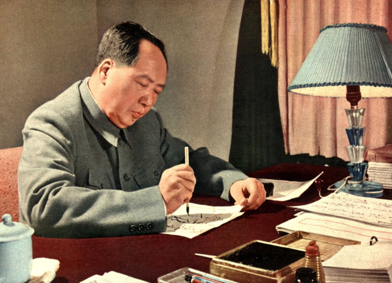 中国国家元首毛泽东（毛泽东或毛泽东或毛泽东或毛泽东）（1893-1976）的肖像。中国，1960年左右。 作者 中国摄影师