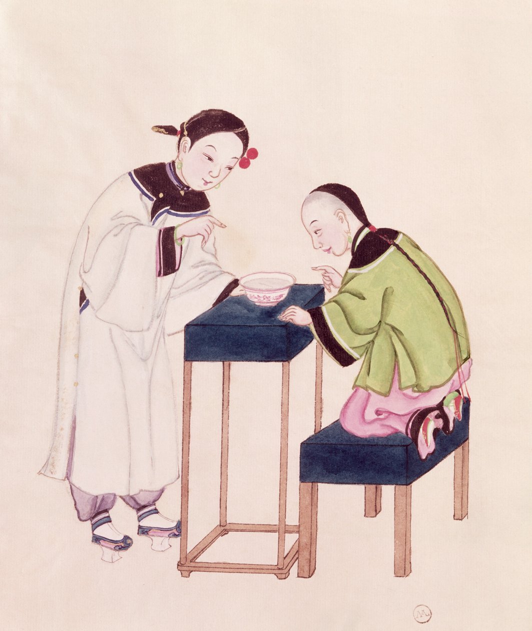 一个女孩寻找运气到一碗水（纸上的卫生纸） 作者 中文学校