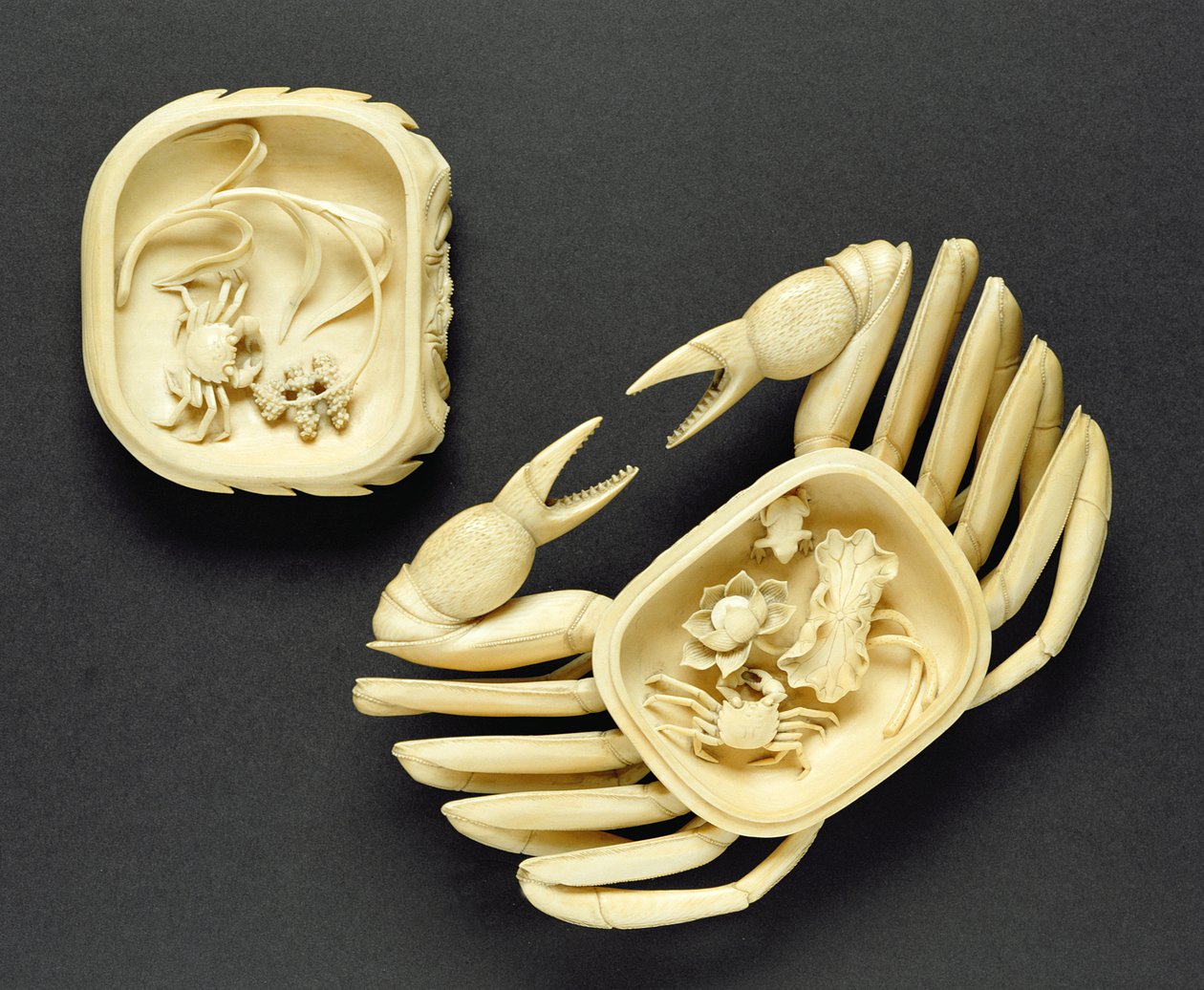 箱子形式为螃蟹，干隆时期，1736-95 作者 中文学校